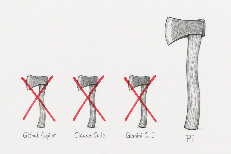 This image depicts 3 axes each labeled with the name of an LLM harness